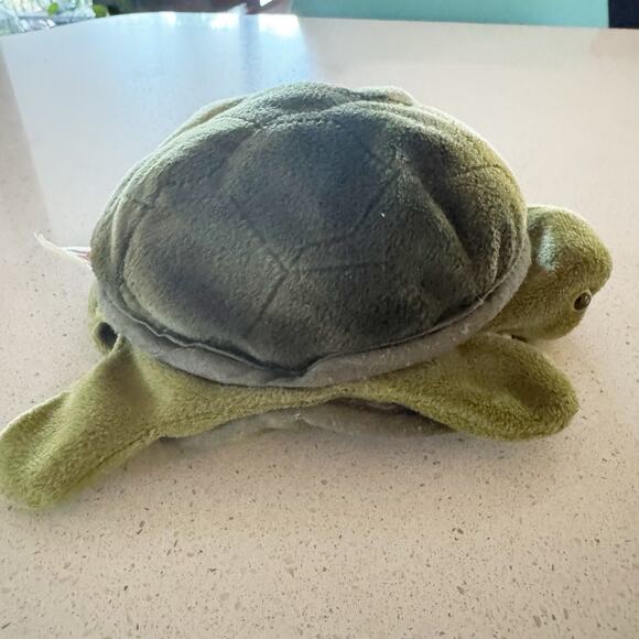 Folkmanis Plush Green Baby Turtle Full Body Shell Hand Puppet - Picture 6 of 7